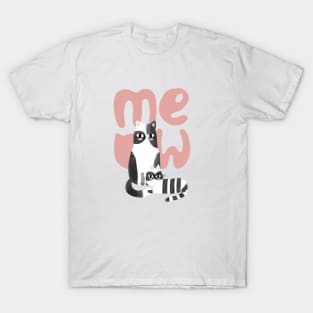 Black and White Cats T-Shirt